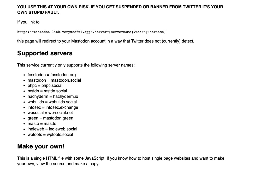 Image of Mastodon Link